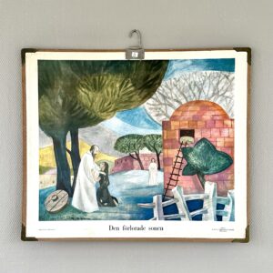 Vintage svensk skoleplanche✨