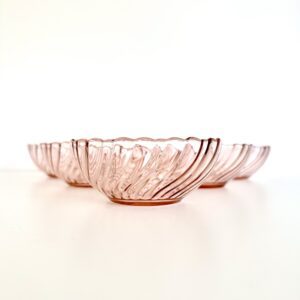 4 stk. Rosaline glasskåle 🌸