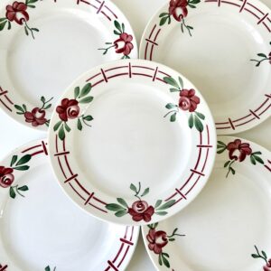 Smukke gamle franske tallerkener til 6 pers. 🌺