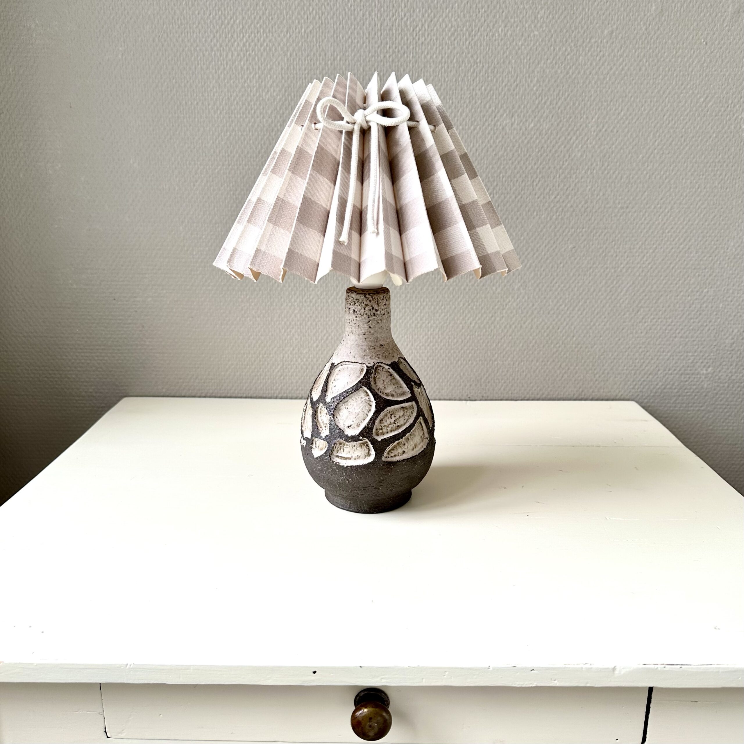 Flot Løvemose keramik lampe 🍂