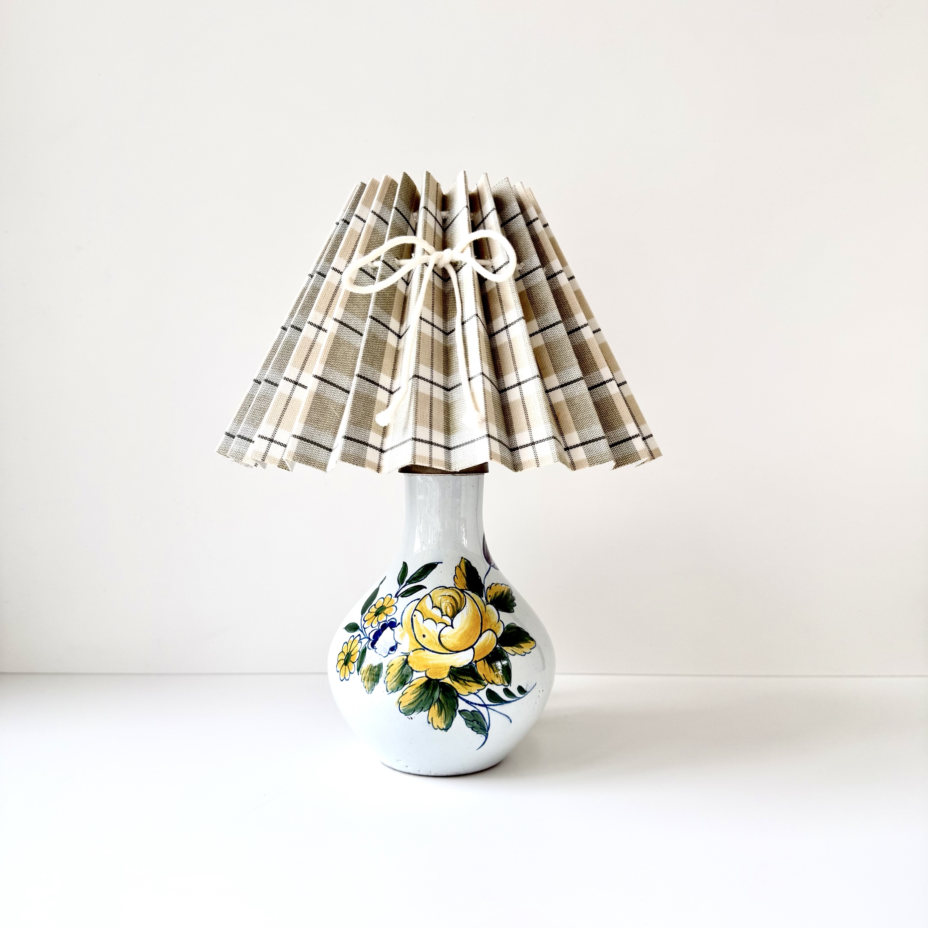 Gammel keramik bordlampe 🌿